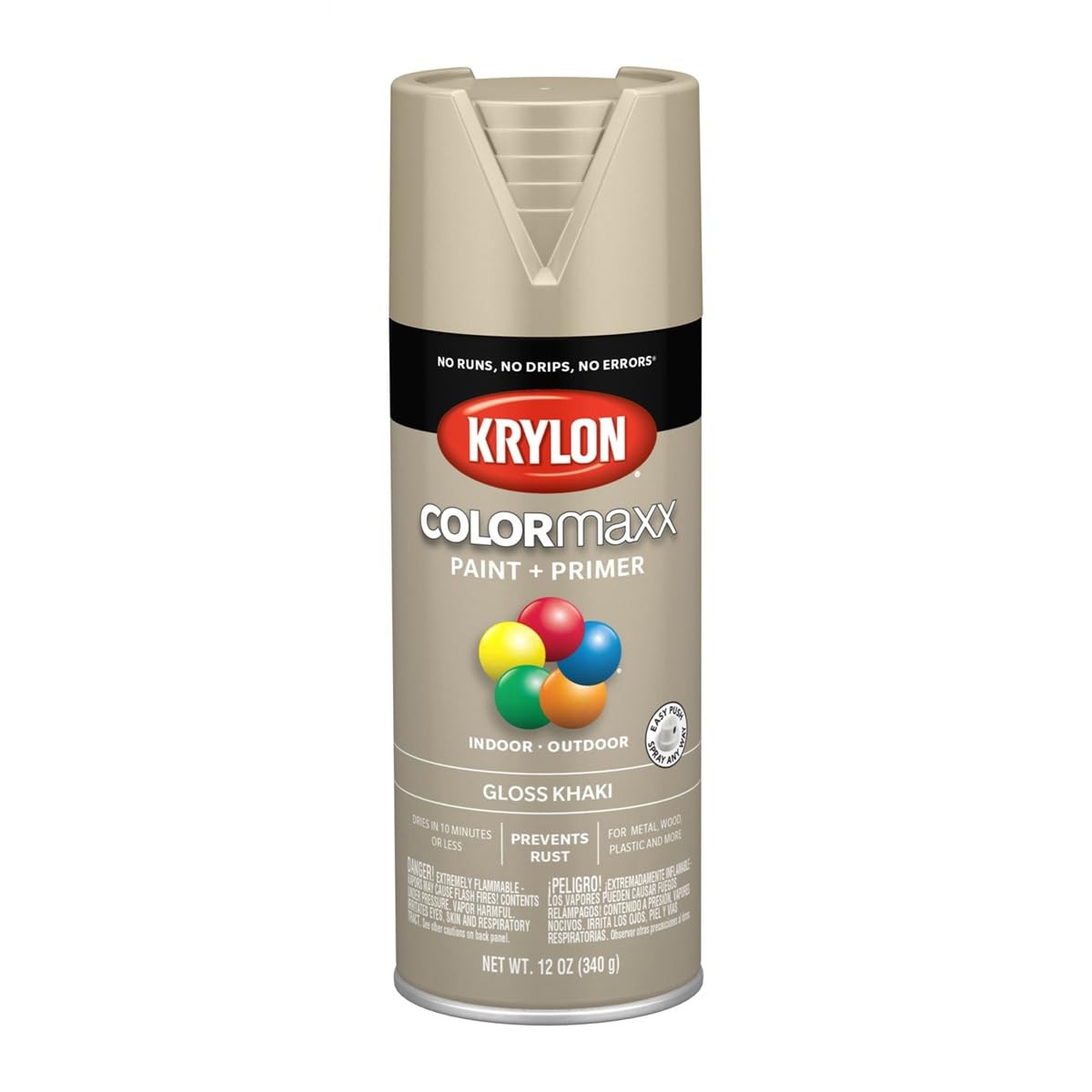 Krylon COLORmaxx 12oz Khaki Fast Dry Spray Paint for Indoor Outdoor Projects