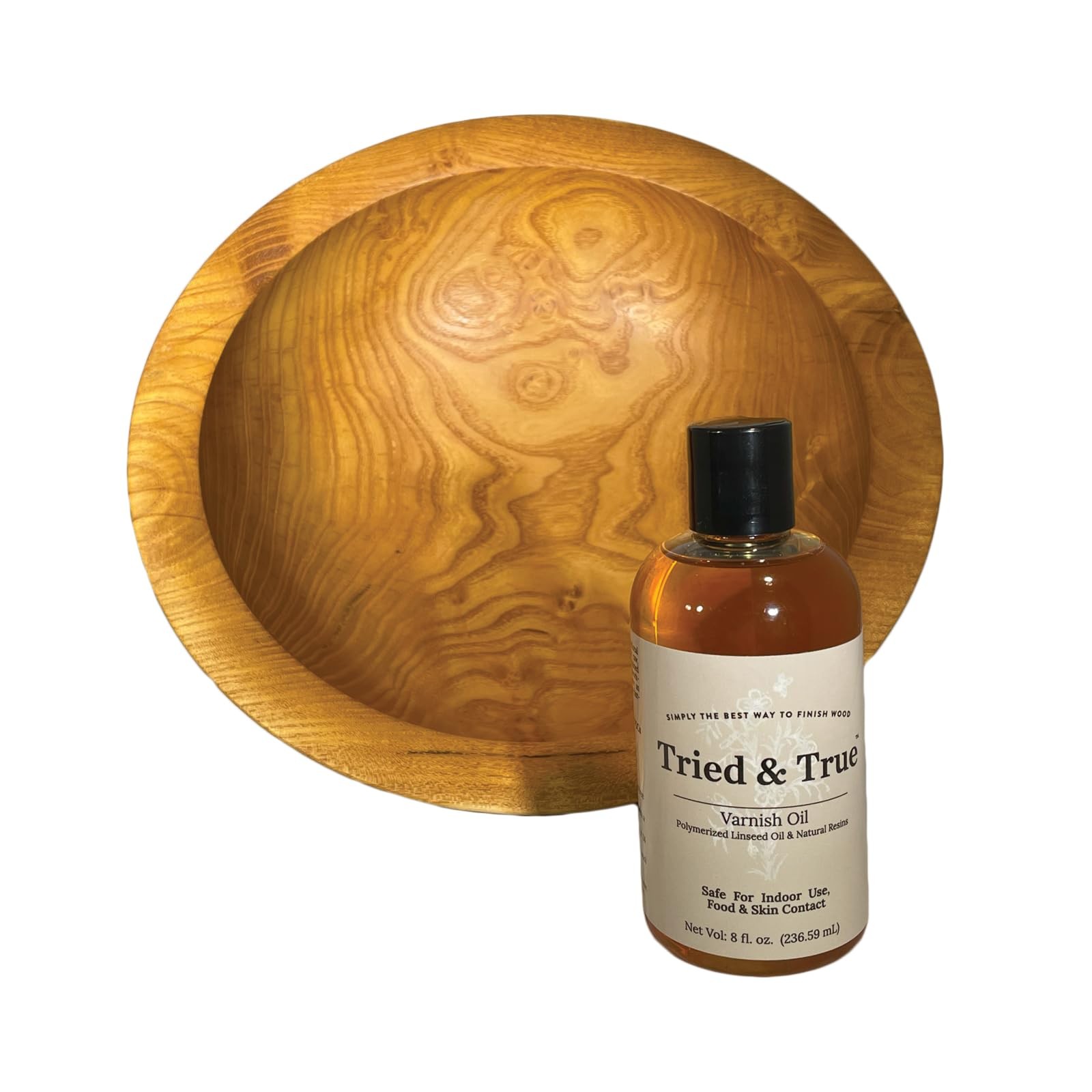 Superior Varnish Oil Wood Finish & Sealer, 8 oz. – Natural Pine Resin & Linse…