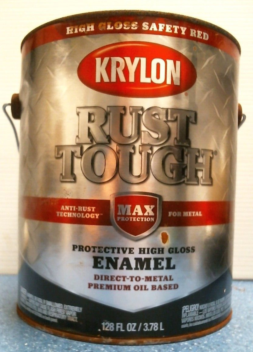 Krylon Rust Tough Protective High Gloss Enamel SAFETY RED 1 gal. (RTG9737) FS