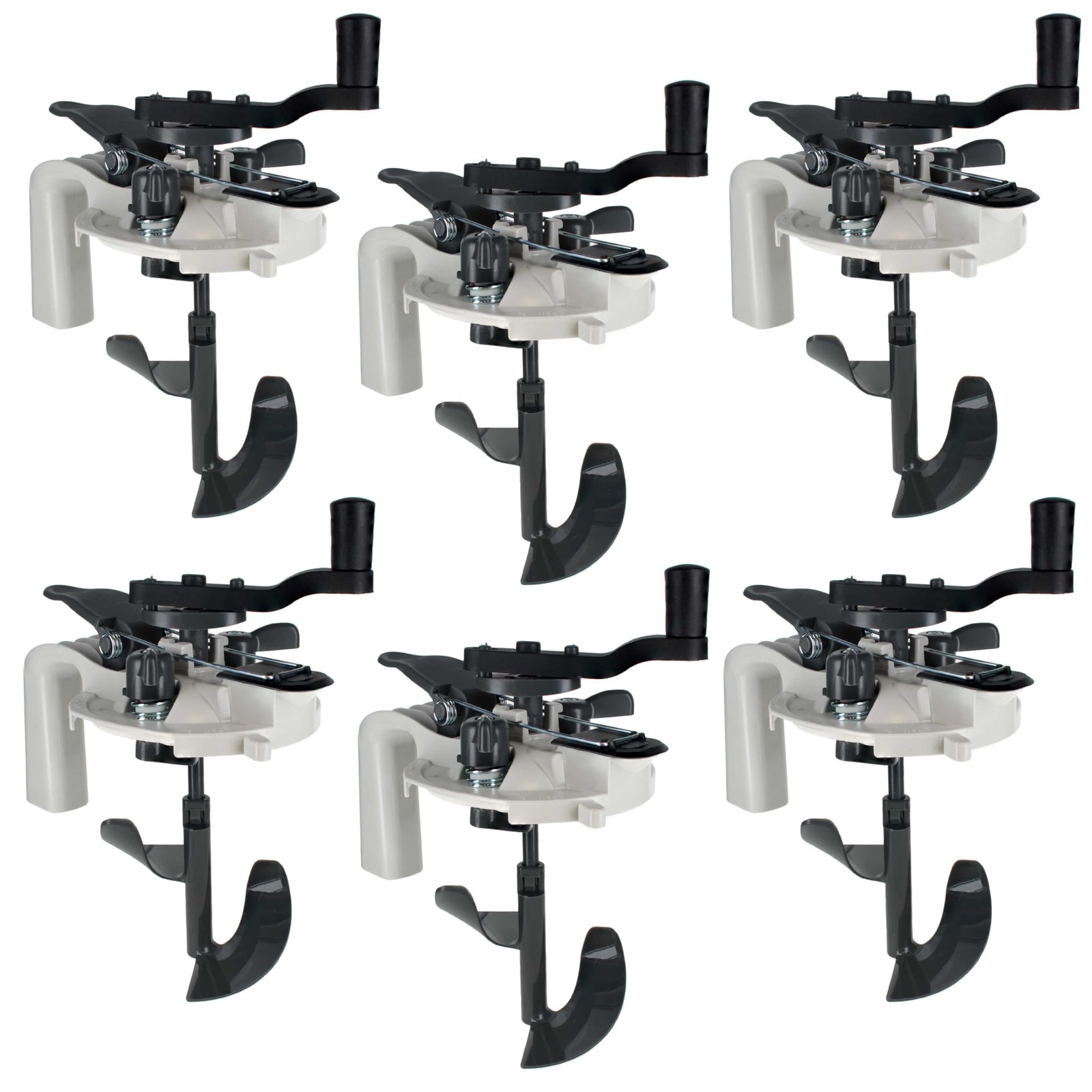 Elite Paint Can Mixing Lid Pouring Spout Hand Crank Stir 1 Quart Size 6PK