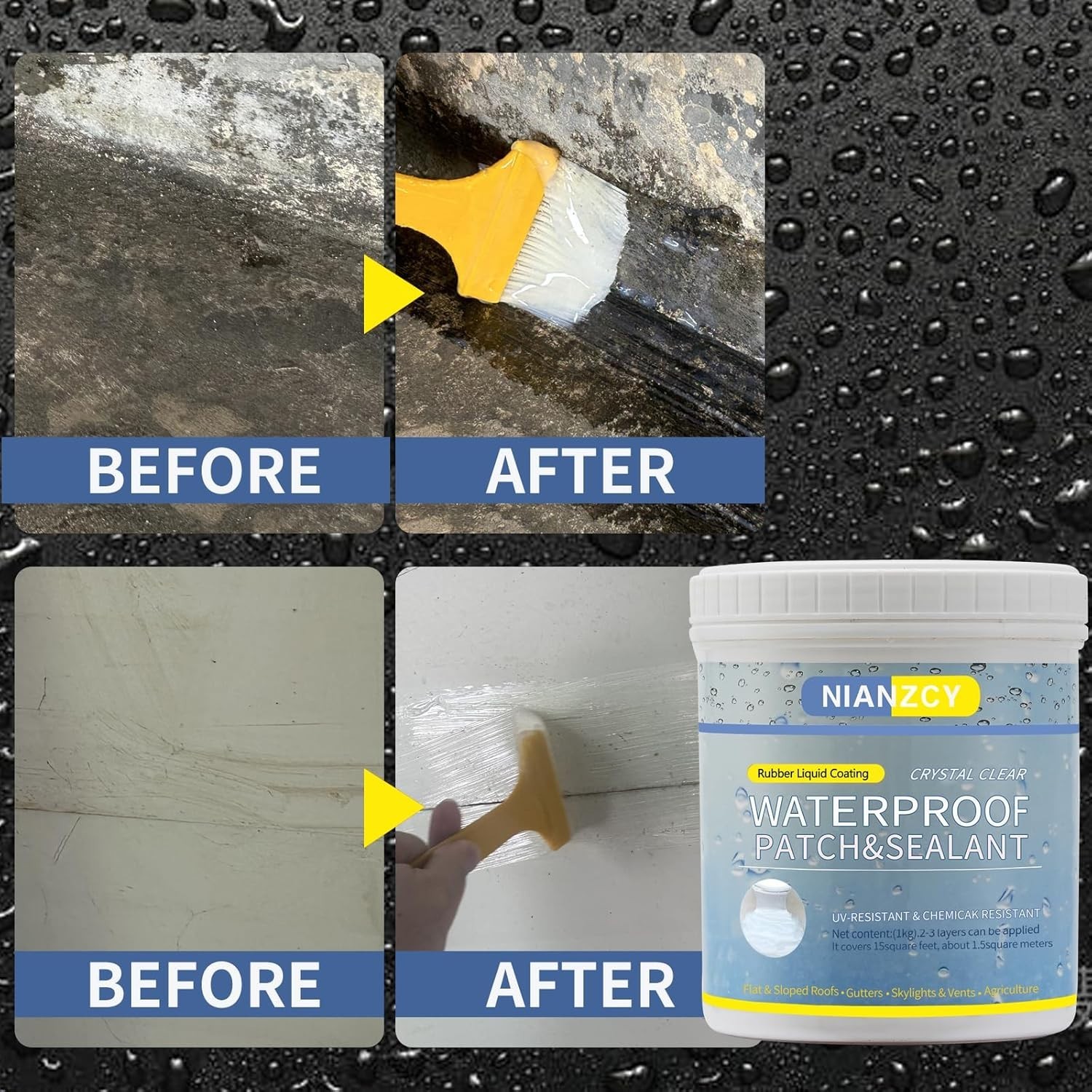 Archi Republic Clear Waterproofer – Highly Effective Waterproofing Coating That