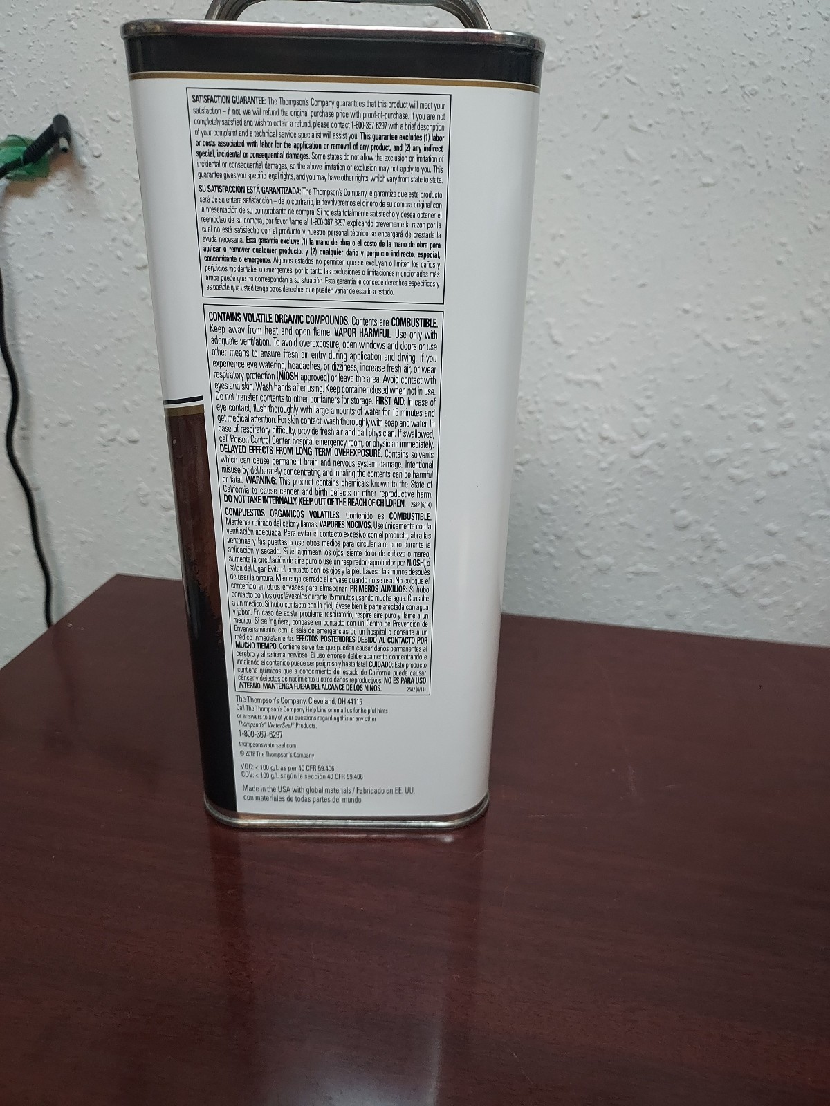 1 Gal Thompson’s WaterSeal Timber Oil Mahogany Semi Transparent TH.048851-16