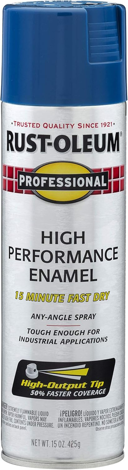 7527838 Professional High Performance Enamel Spray Paint, 15 Oz, Gloss Royal Blu