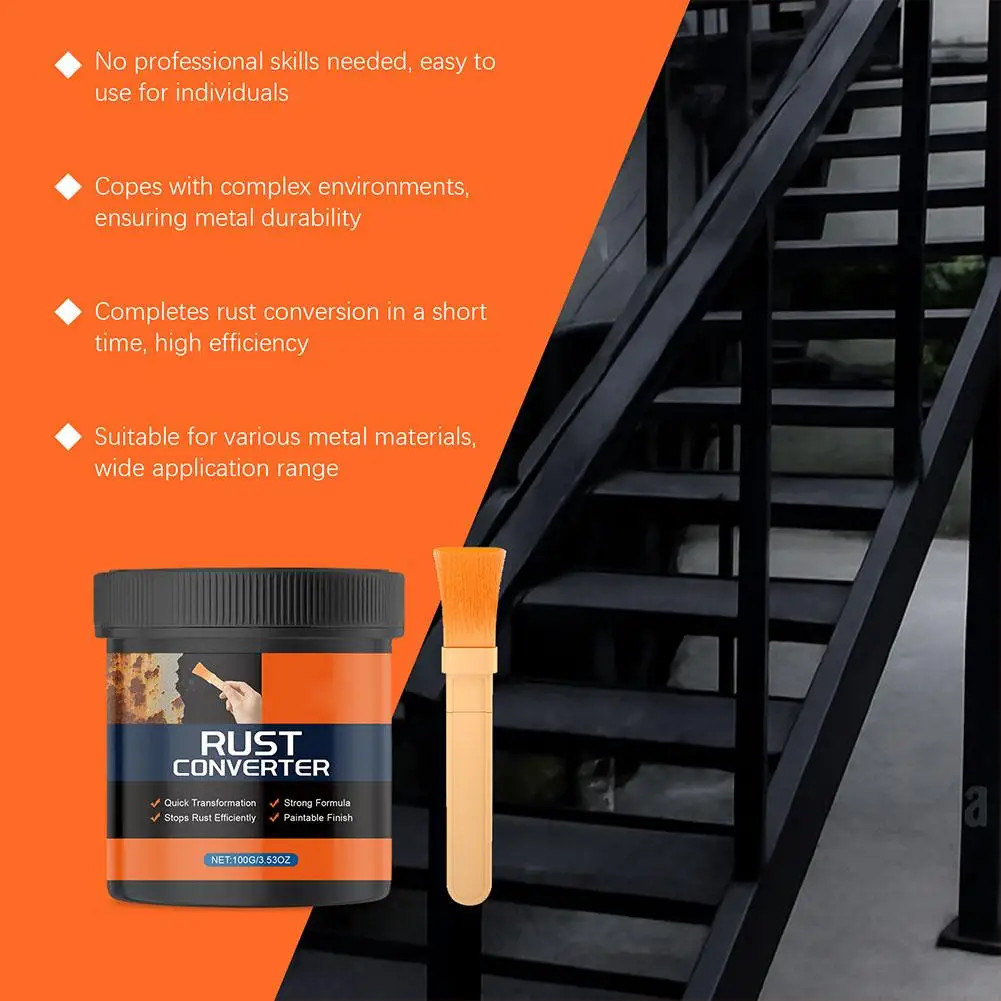 Rust Converter & Metal Primer Paint – Stops Rust Corrosion Inhibitor Coating