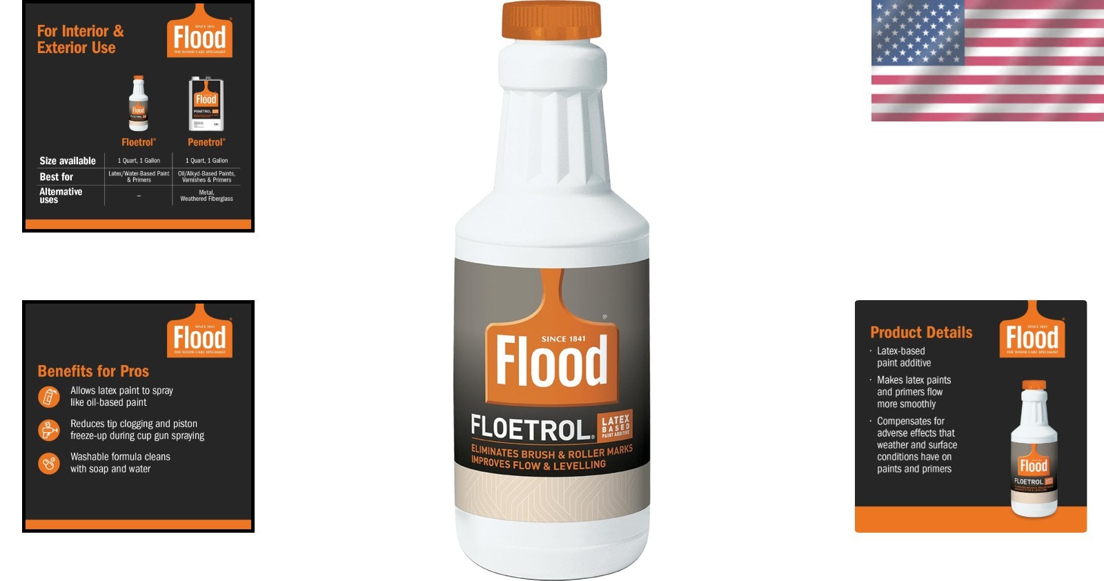 Washable Floetrol Latex Paint Additive, 1 Quart – Ideal for Interior/Exterior
