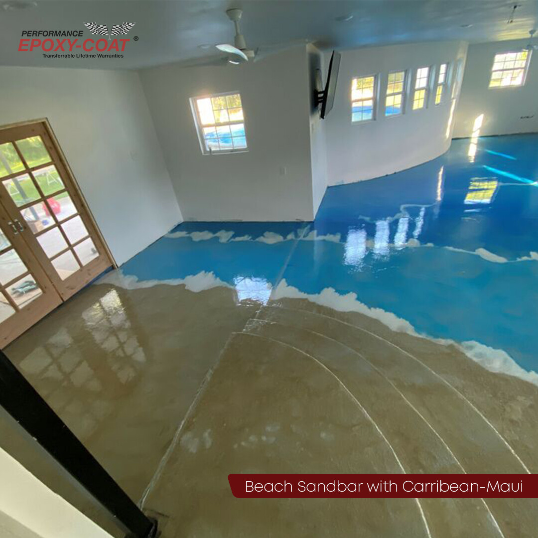 Metallic Full Epoxy Floor Coating Kit 300 sq. ft. TILE RED Base Coat