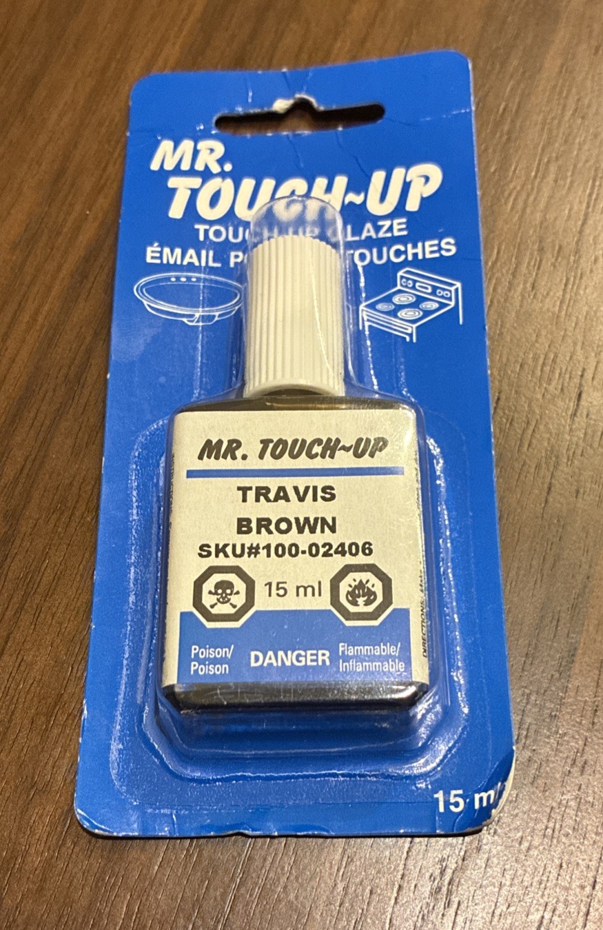 Rare Mr. Touch Up Appliance Touchup Glaze Travis Brown 15 ml Sealed Package