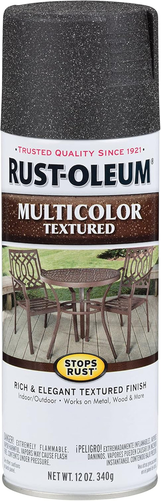 223525 Stops Rust Multi-Color Textured Spray Paint, 12 Oz, Aged Iron