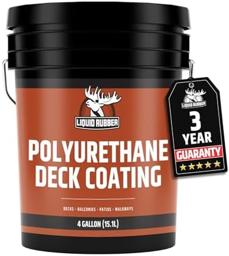 Stone Grey Waterproof Deck Coating – 10X Stronger, 4 Gallon Sealant