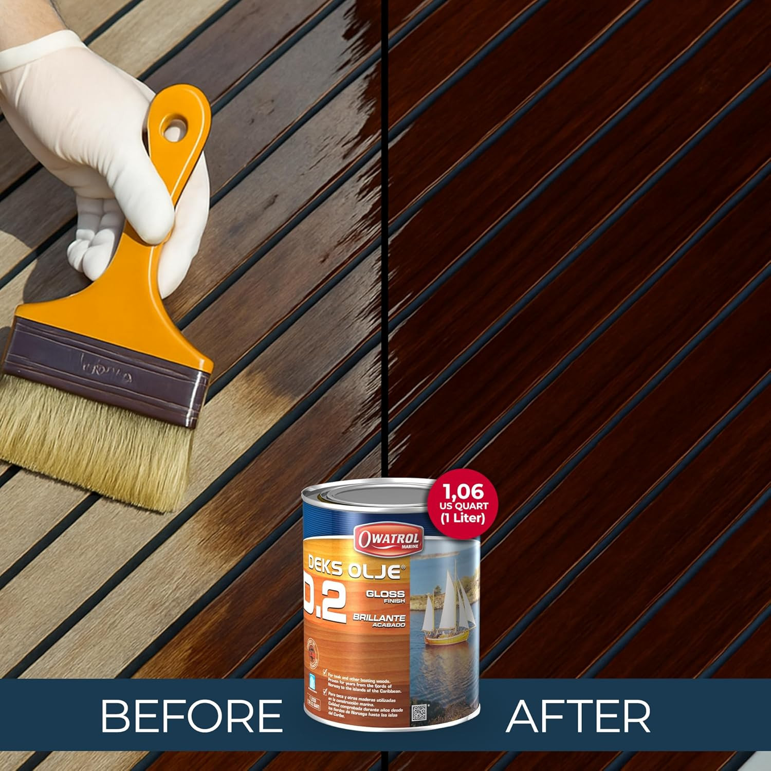 Deks Olje D2 Marine Varnish – High Gloss for Wood & Metal Surfaces