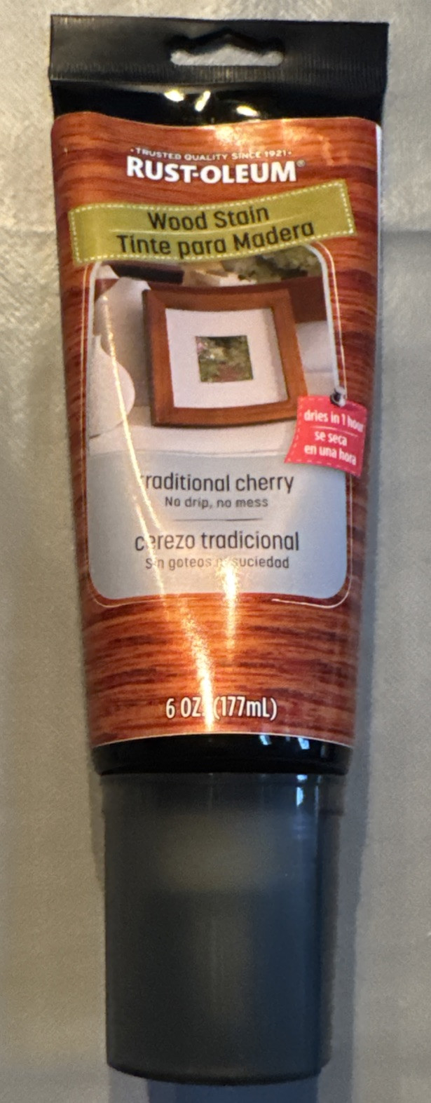Rust-Oleum Premium Tinte Para Madera Traditional Cherry Wood Stain 6oz Tube, B5