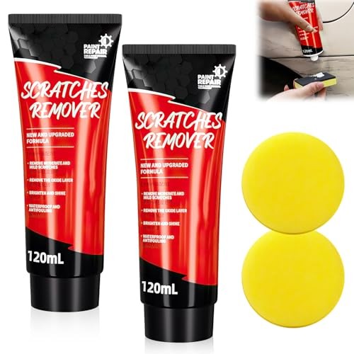 2 PCS Car Scratch Repair Paste Polishing Wax with Sponge, 2024 Upgrade Car
