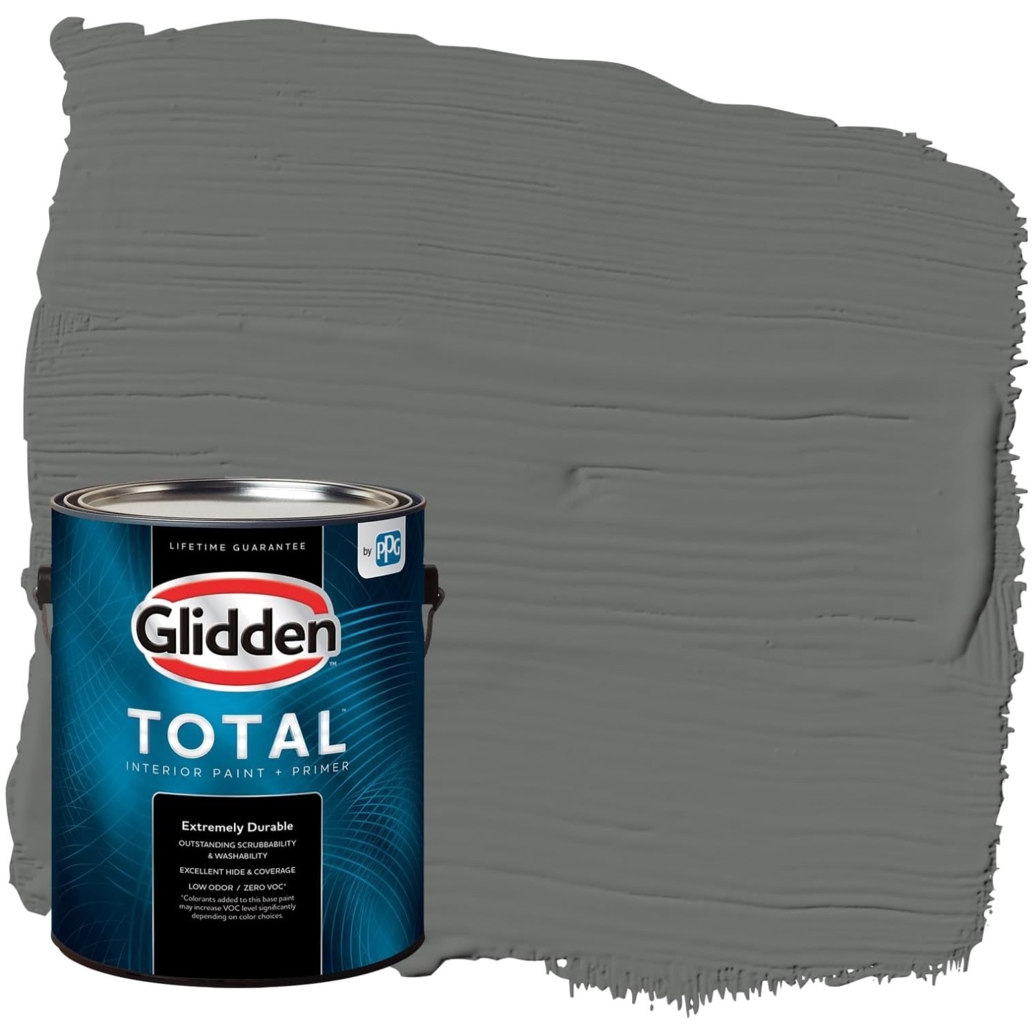 Total Interior Wall Paint & Primer – Up In Smoke/Gray, 1 Gal