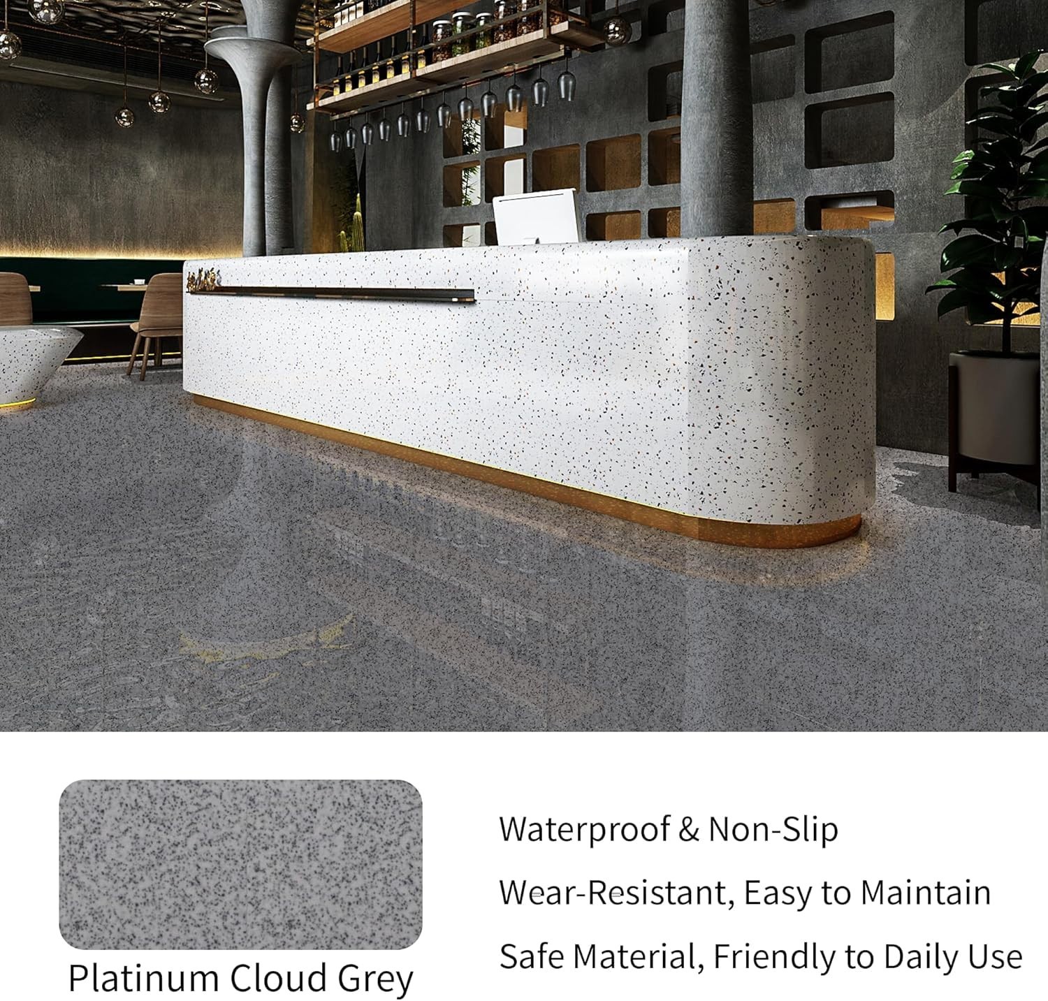 High-Gloss Epoxy Floor Paint – Self-Leveling, Wear-Resistant, Non-Slip Finish, D
