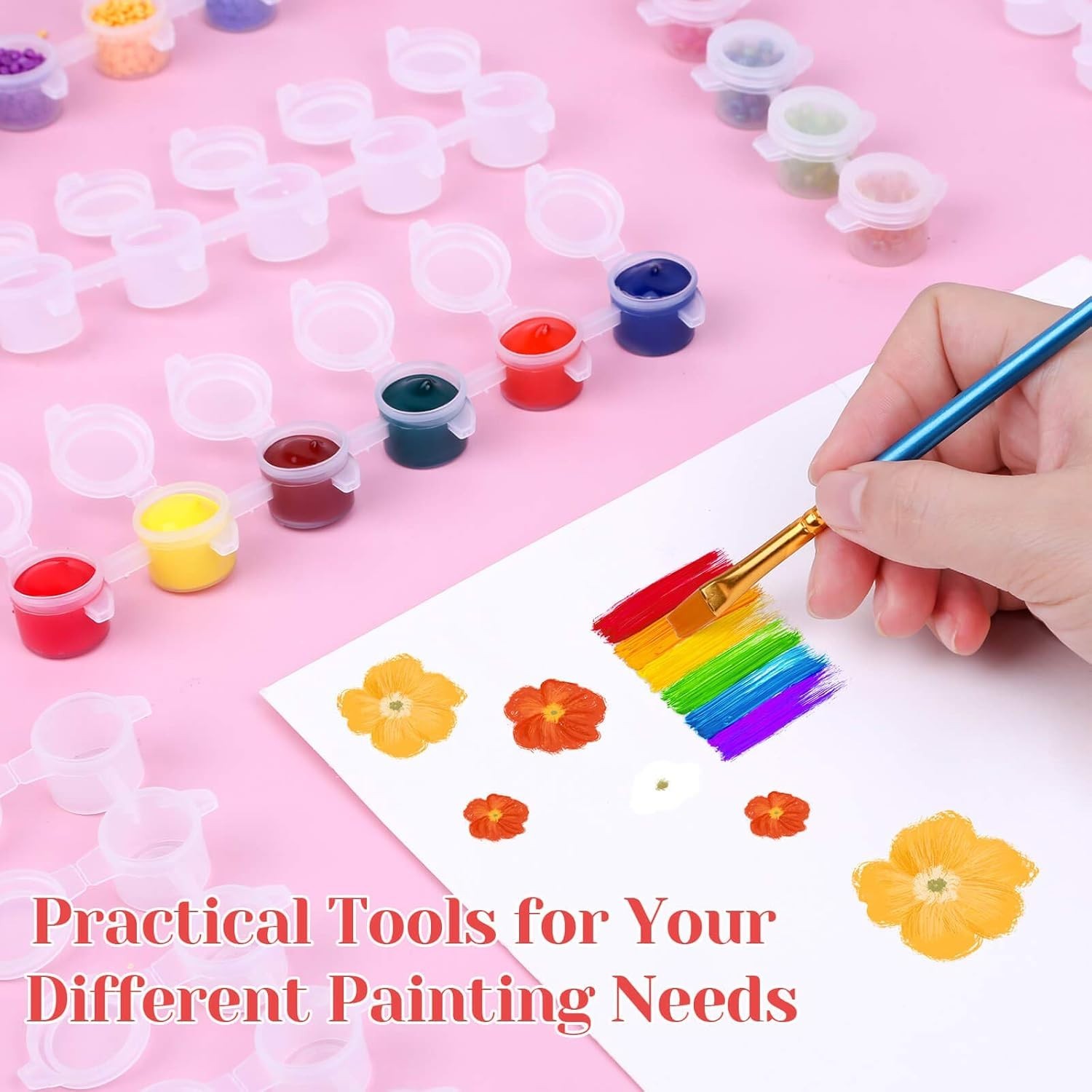 240-Piece Empty Paint Pot Set, 3ml Mini Containers with Lids