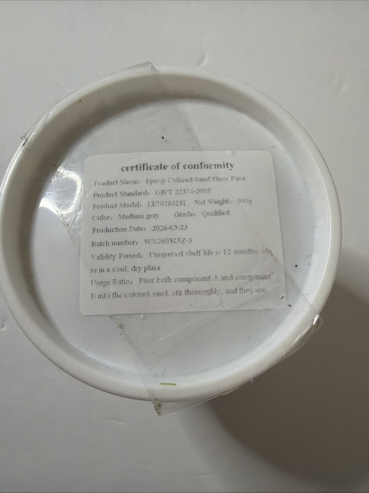 Moocow Louis Forest EPOXY Quartz Sand FLOOR PAINT Medium Grey Gray 500g Moo Cow