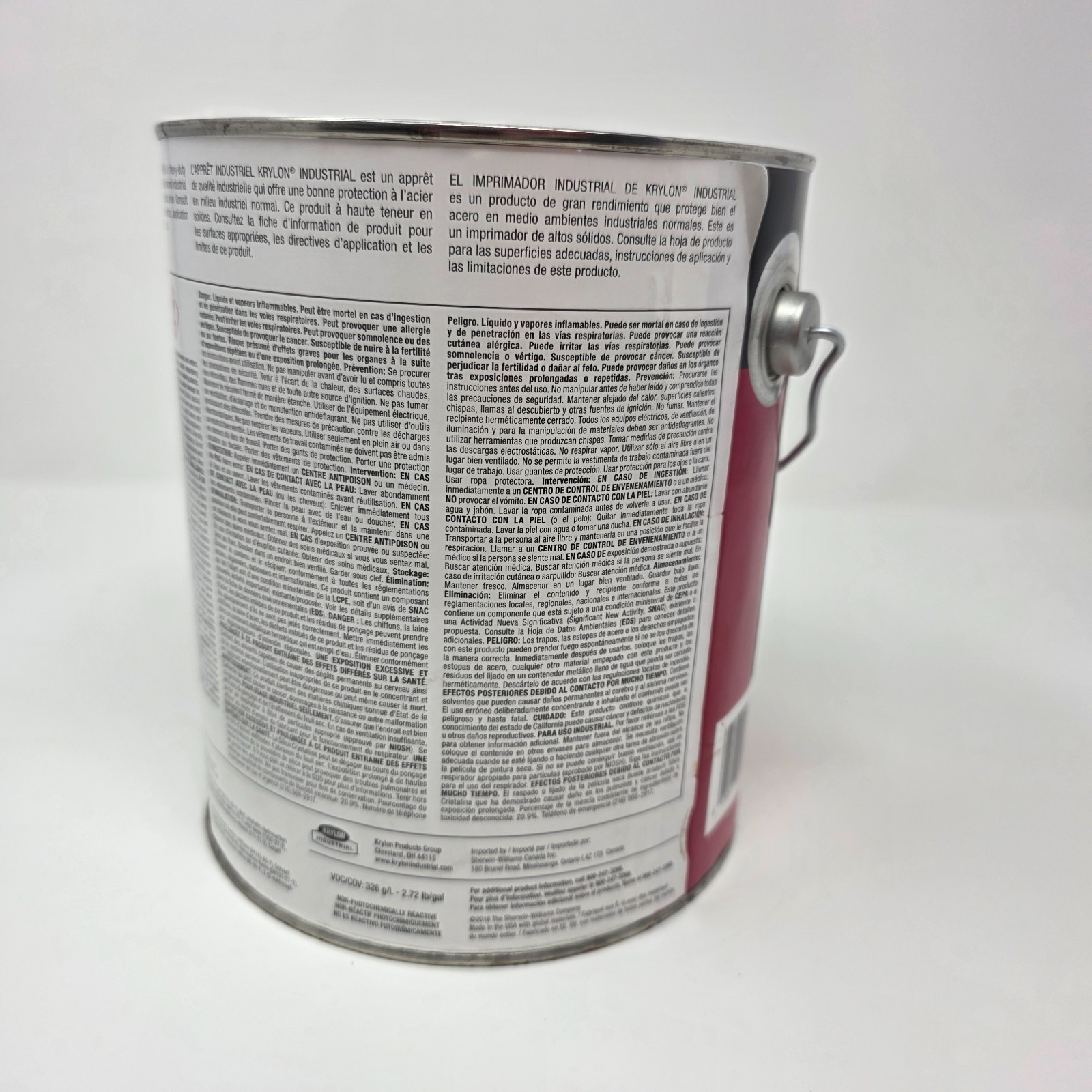 KRYLON K00020001 Industrial Primer Gallon Red Chemical and Corrosion Resistant