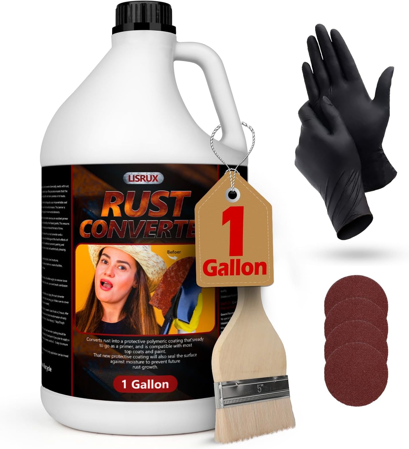 LISRUX Rust Converter Metal PrimerUltra, Effective Professional GradeWater-Ba…