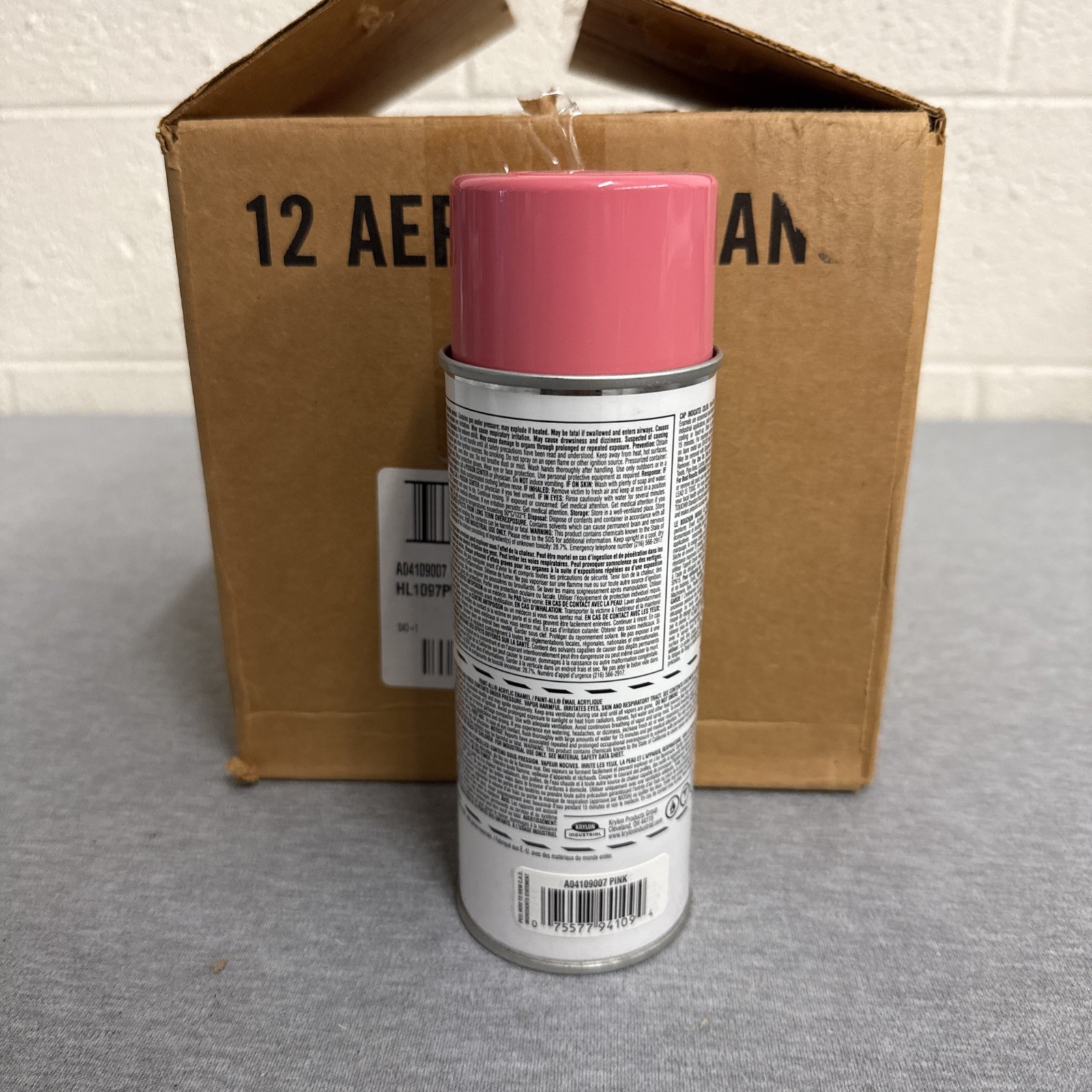 KRYLON 04109 Paint All Enamel Interior/Exterior Pink 10oz – (12-Pack)