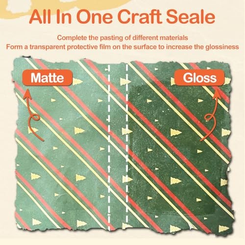 Crafts Sealer Gloss Finish, 200ml All Purpose Craft Glue, Varnish, and A1 Gloss