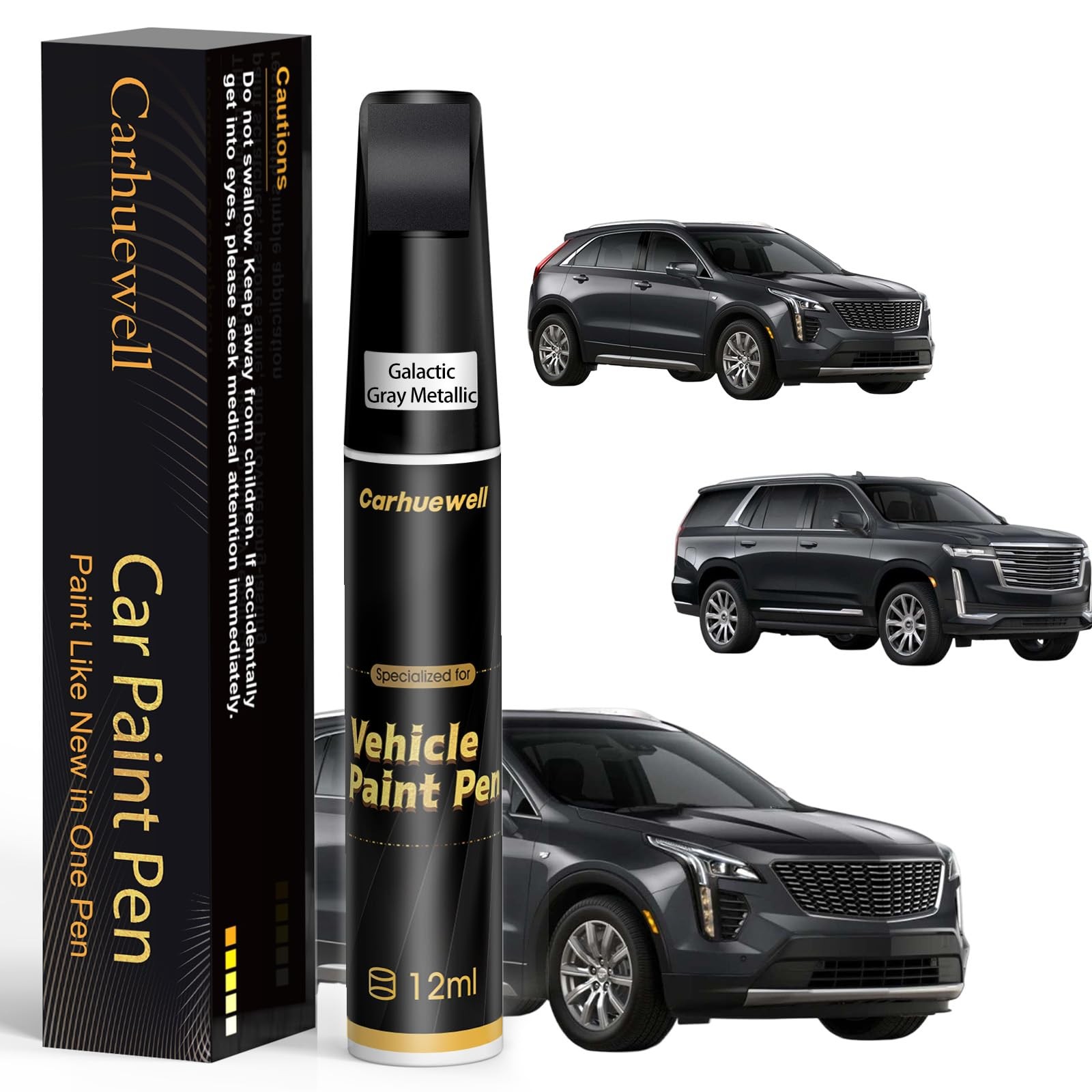 Carhuewell Galactic Gray Metallic Touch Up Paint Cadillac