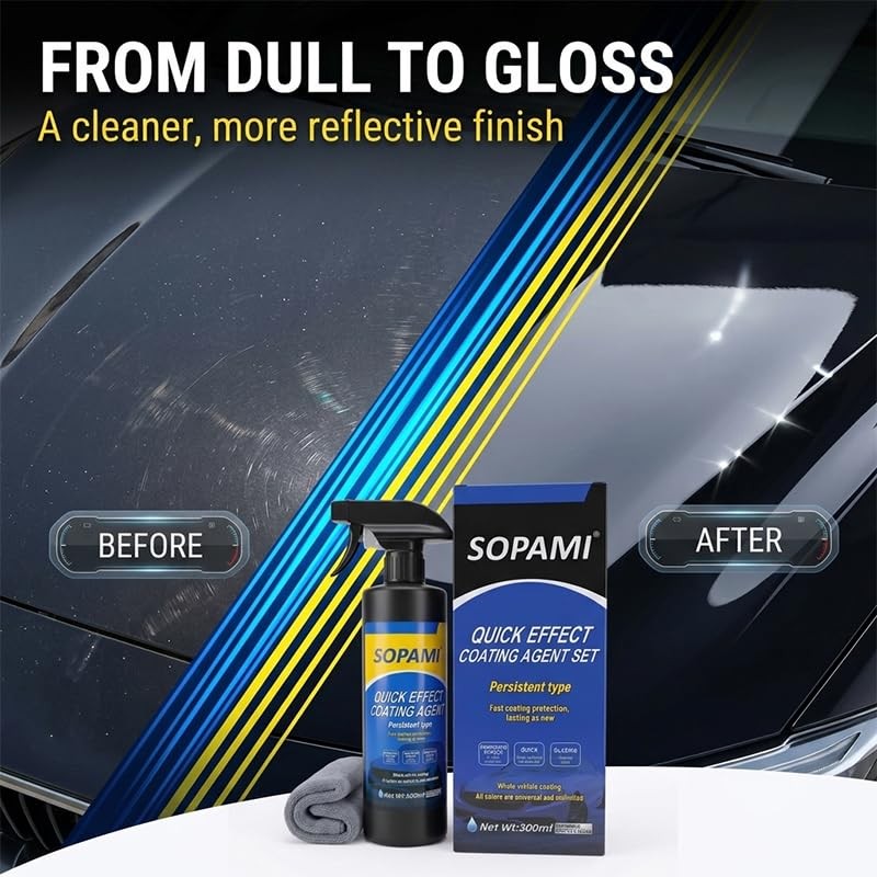 Car Coating Spray,Multi‑Purpose Quick Coating Spray | High 1 Fl Oz (Pack of 1)