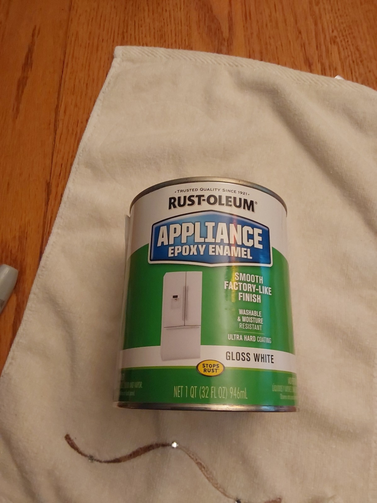 Rust-Oleum Specialty Appliance Enamel Paint Quart, Gloss White See Pictures