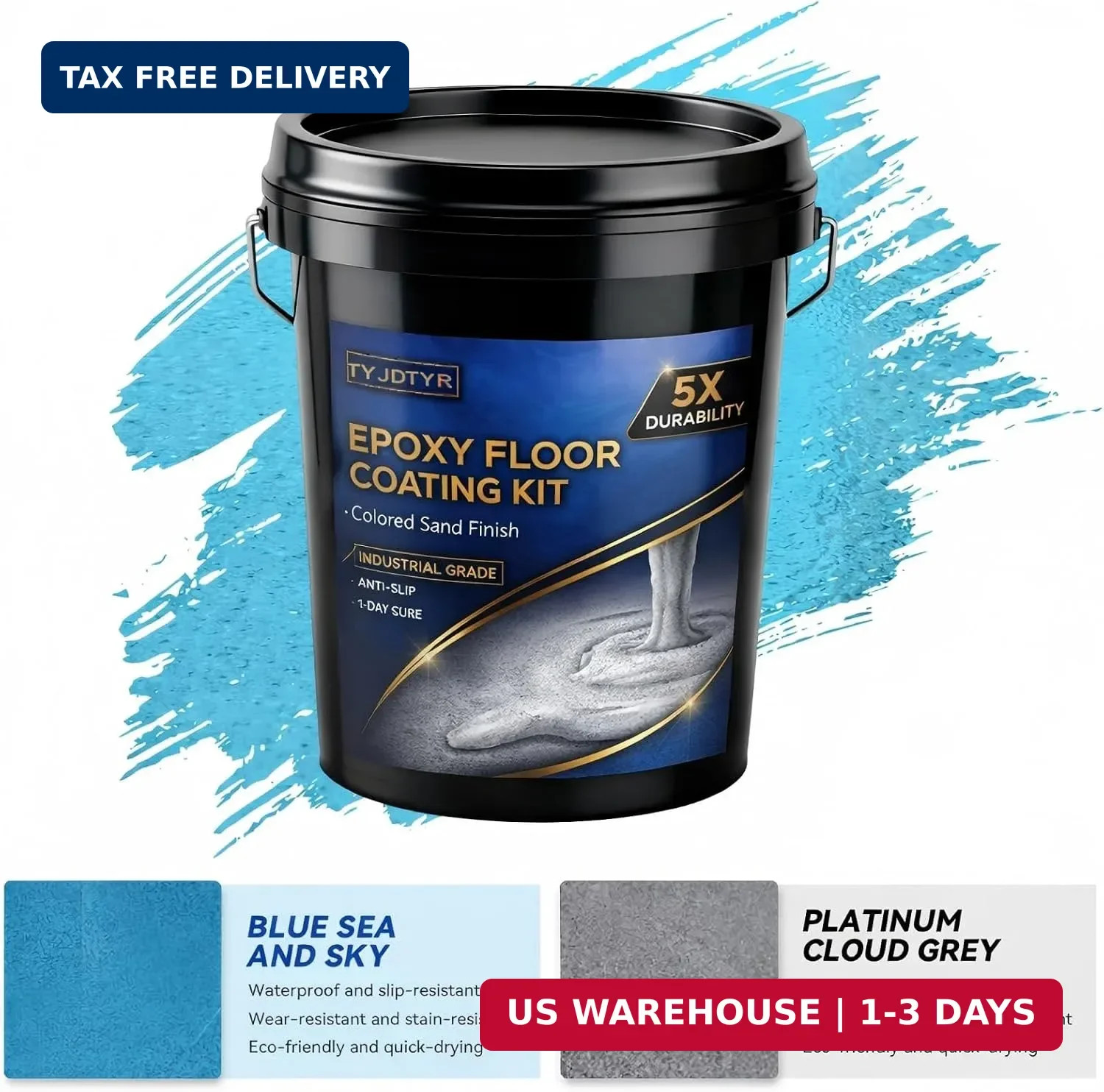 Epoxy Colored Sand Floor Paint, Epoxy Floor Paint For Concrete, Self Leveling Hi