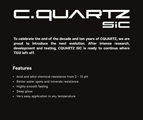 CQUARTZ SiC 50ml Kit – Car Ceramic Coating Finish, Quartz Based 50mL Kit