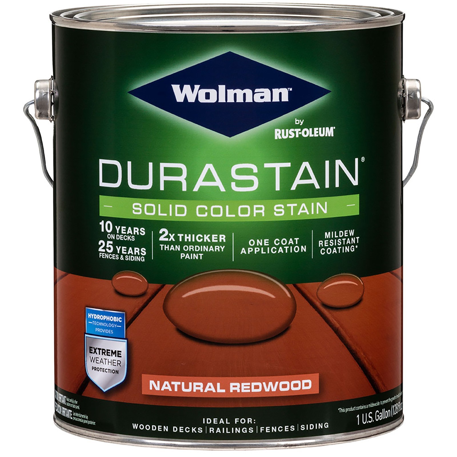 Wolman 288092 Durastain One Coat Solid Color Natural Redwood gal