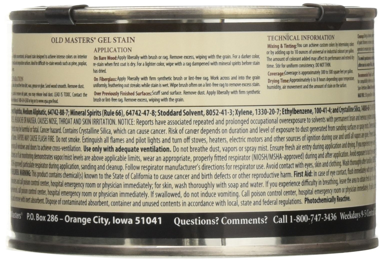 80308 Oil Based Gel Stain, 1 Pint, Cherry, 16 Fl Oz