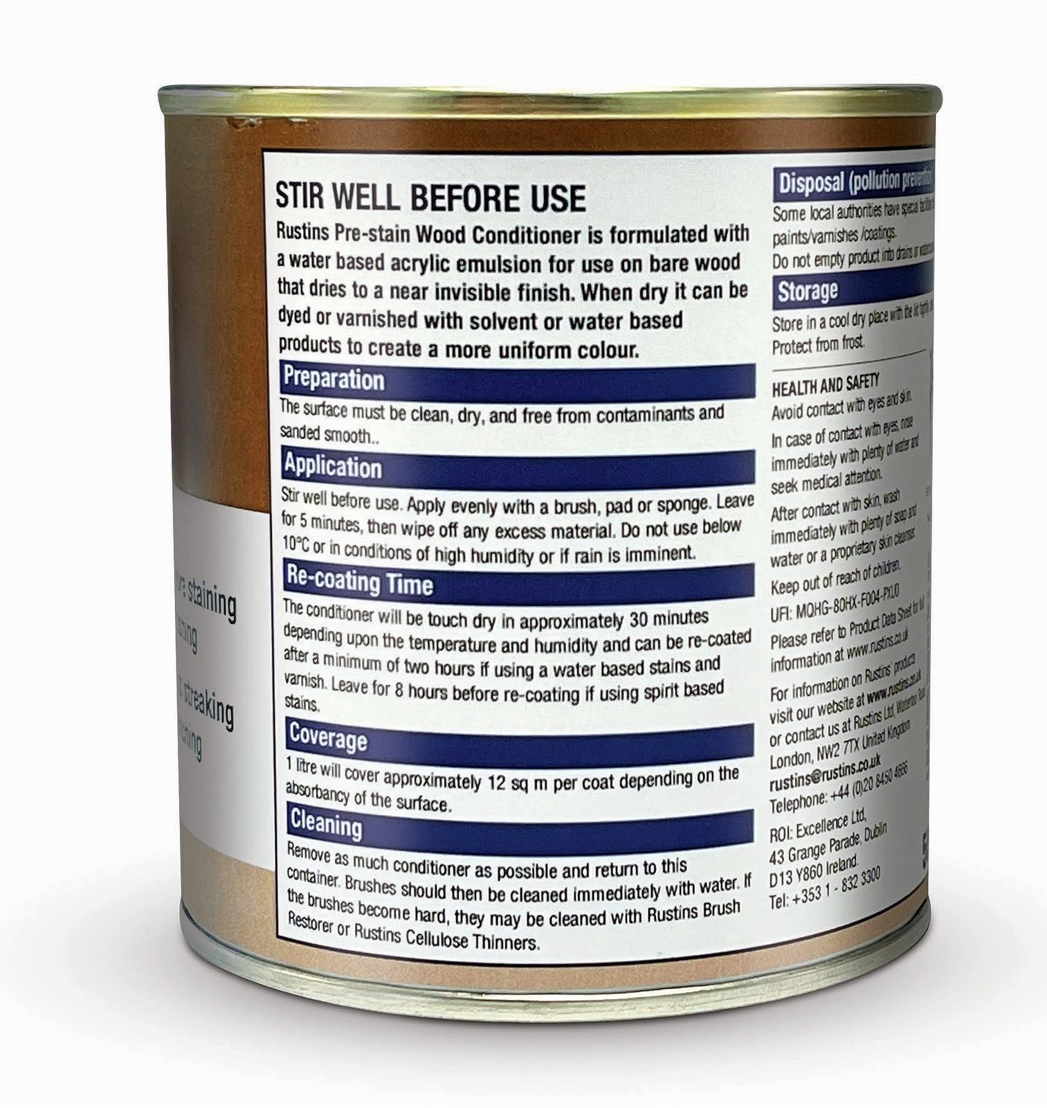 Pre Stain Wood Conditioner 500ml