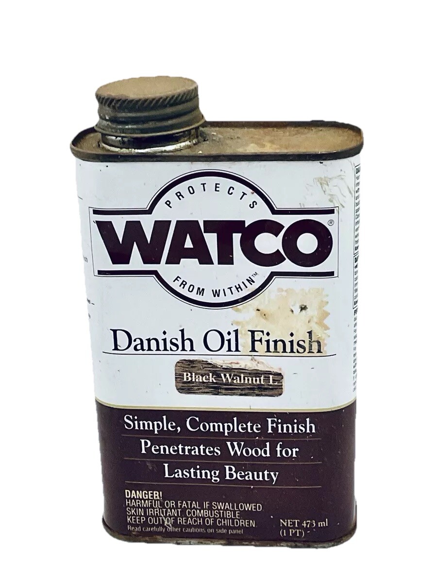 WATCO DANISH OIL FINISH by MINWAX BLACK WALNUT 473 ML – 1993 NEW OLD STOCK