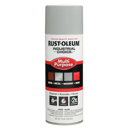 Rust-Oleum 214647 Electrical Utility Industry Spray Paint, Light Gray, Gloss,
