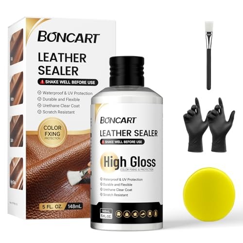 Leather Sealer Scratch-Resistant Leather Finisher | 5fl oz Leather HIGH GLOSS