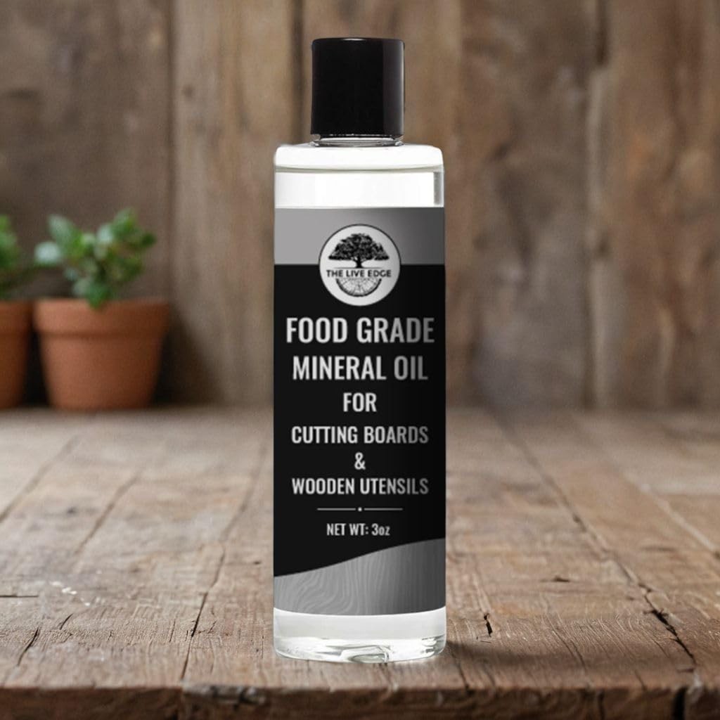 3oz Food Grade Mineral Oil for Wood Cutting Board and Wooden 3 Ounce, White
