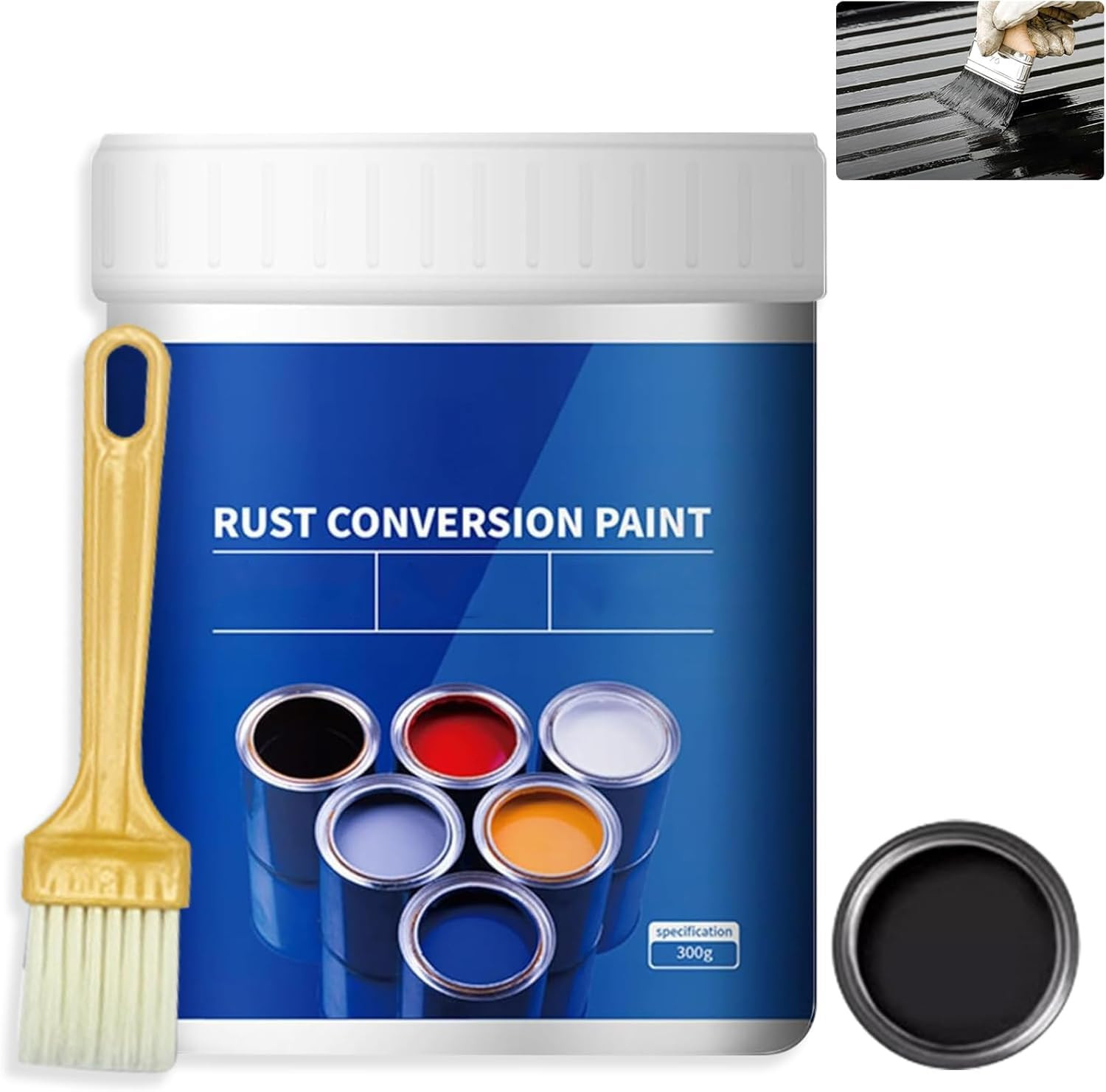 Weatherproof Rust Converter Paint for Metal, Rust Remover for Metal and Primer,