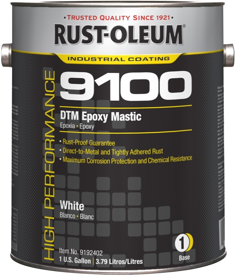 Rust-Oleum High Performance 9100 DTM Epoxy Mastic, 2-Gallon Kit