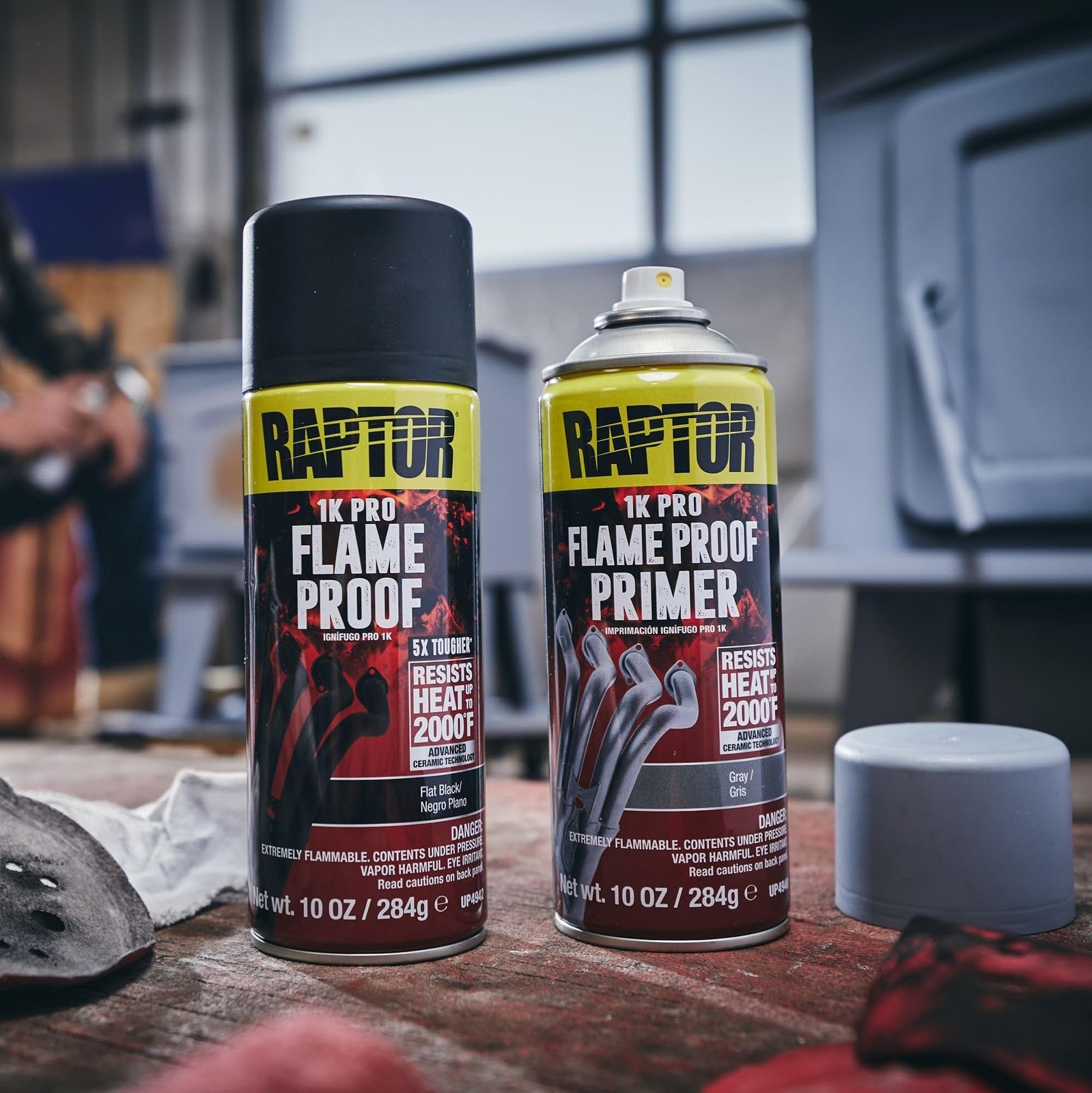 RAPTOR Flameproof Primer Spray, Professional Grade, Extra Tough Automotive Pr…