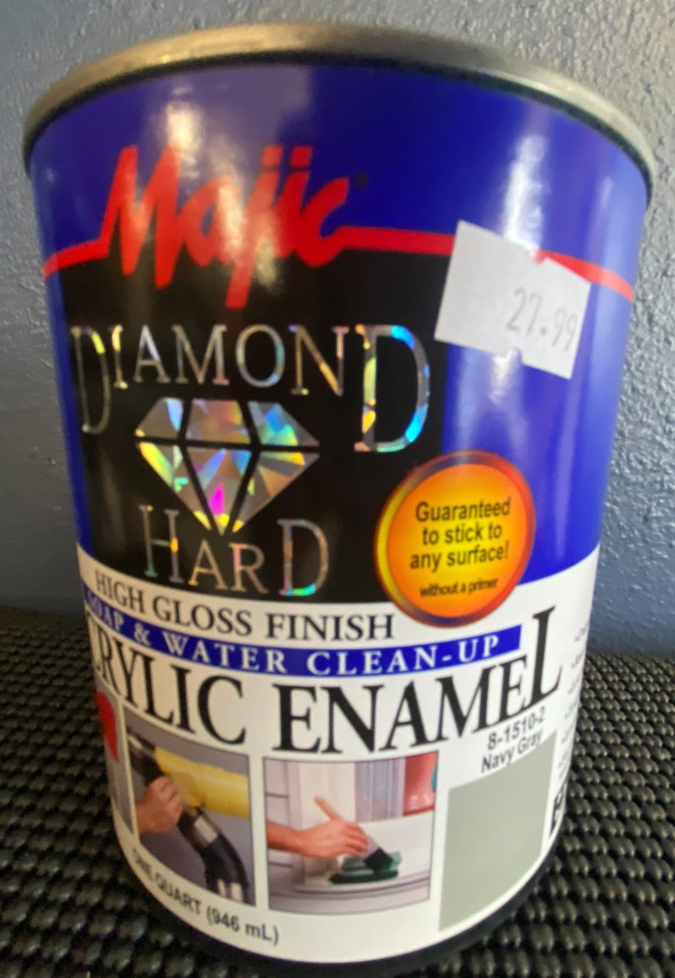 Majic Diamond Hard Acrylic Enamel High Gloss Navy Gray 1 Quart