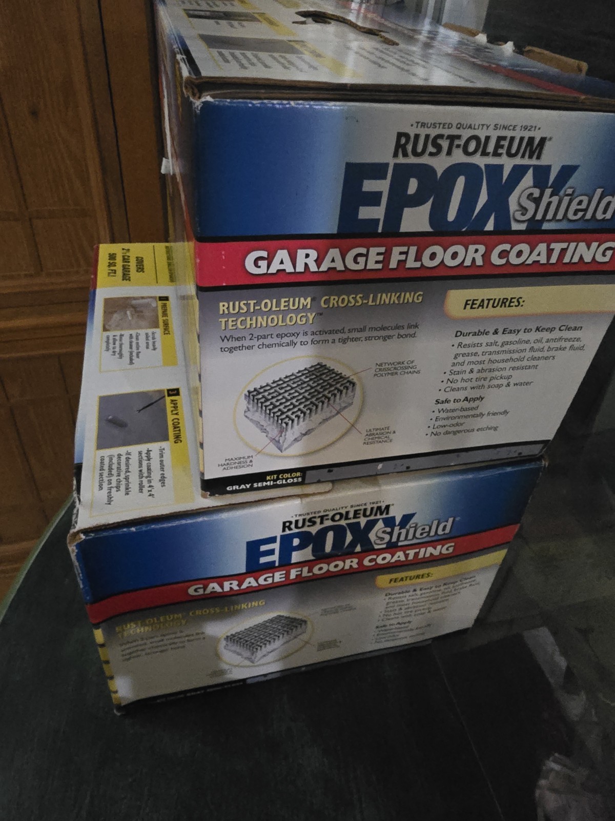 Rust Oleum Epoxy Shield Protect Garage Floor Coating Gloss 3.5 Cars