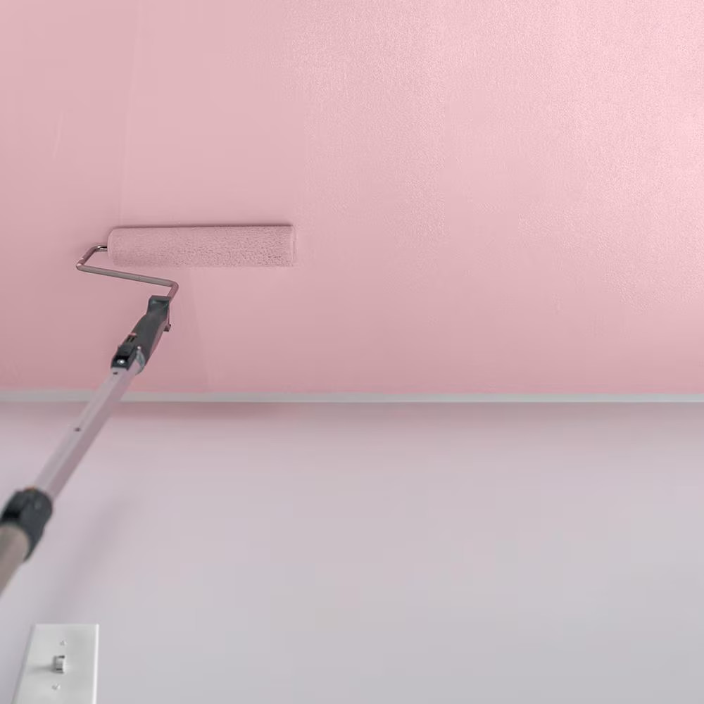 1 Gal. Bright White Interior Flat EZ Track Ceiling Paint