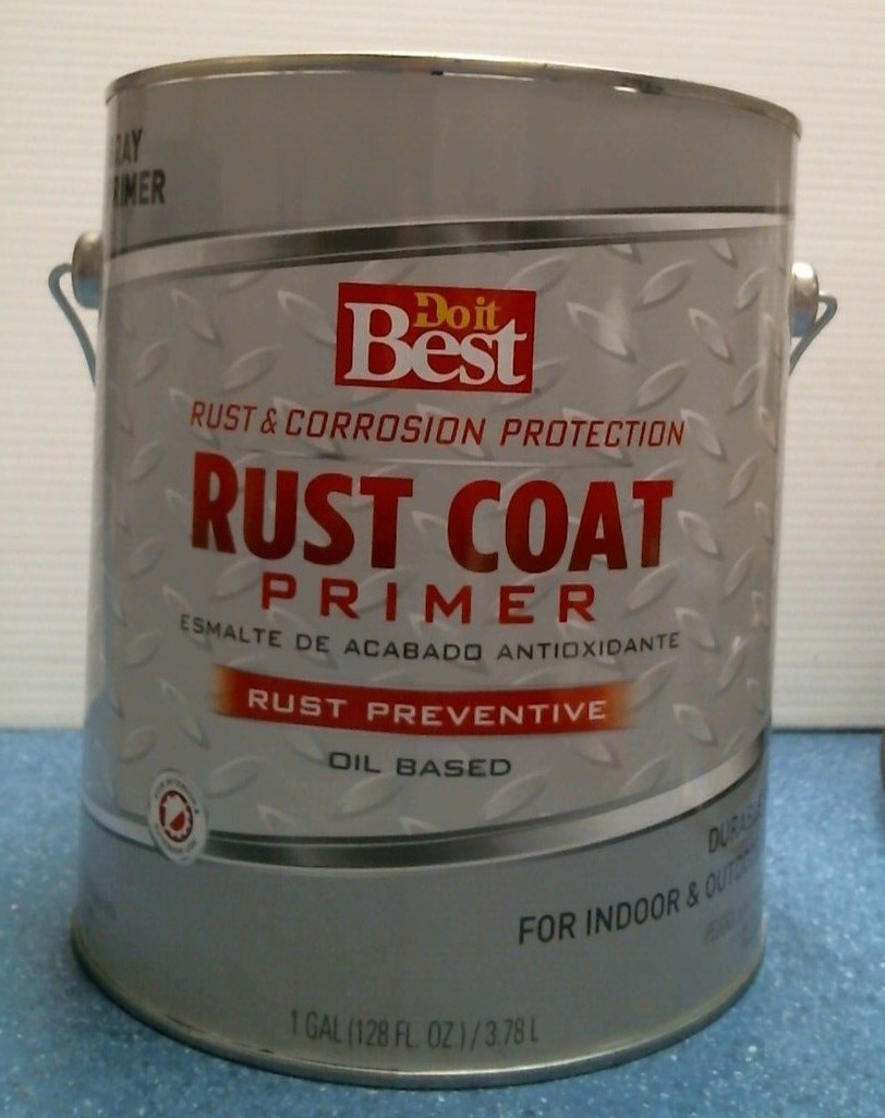 Do It Best Rust Coat Primer, GRAY, Oil Based, 1 Gallon *DENTED* (771047)FS