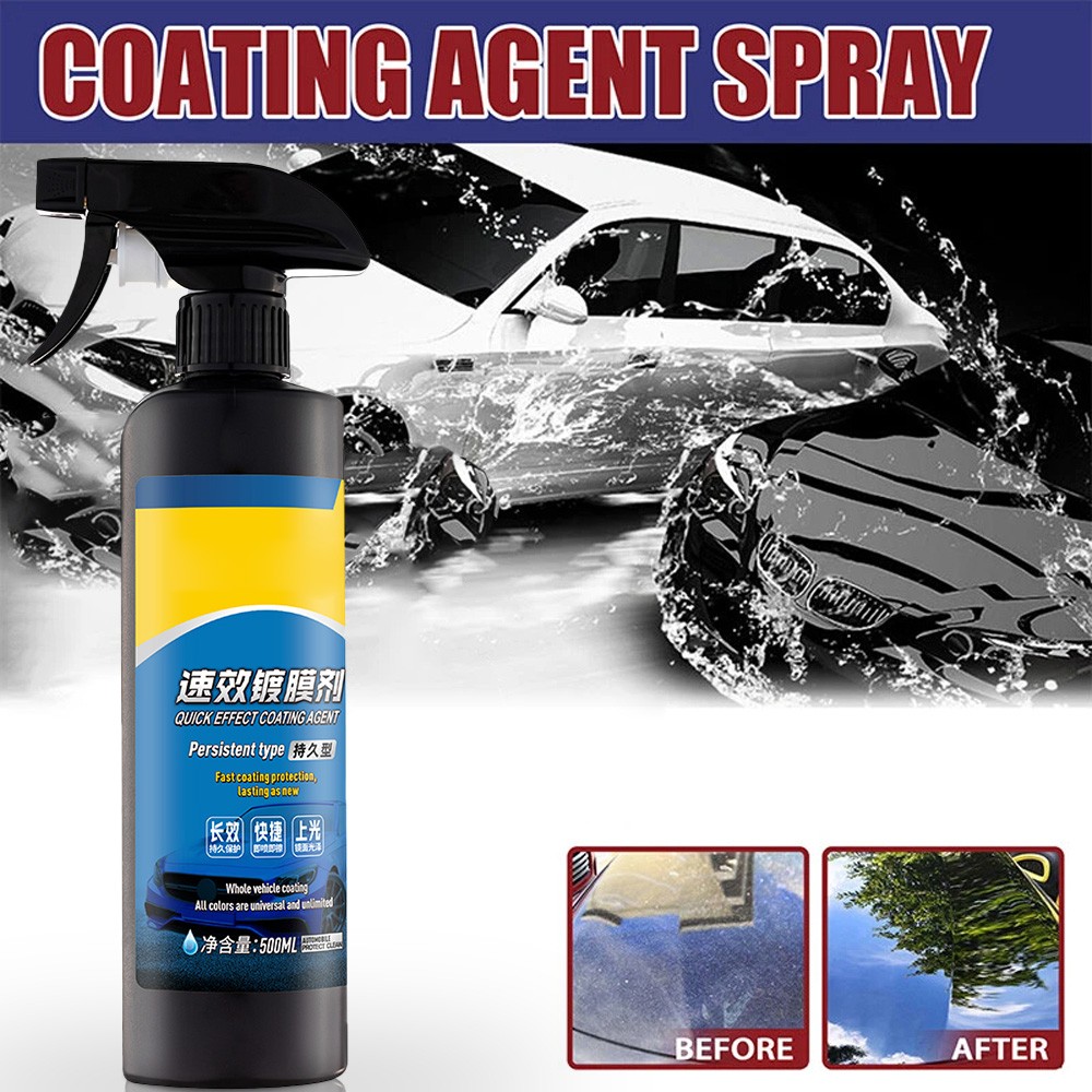 Car Coating Spray – 16.9 fl oz Waterless Ceramic Coating Car Wax (500ml)