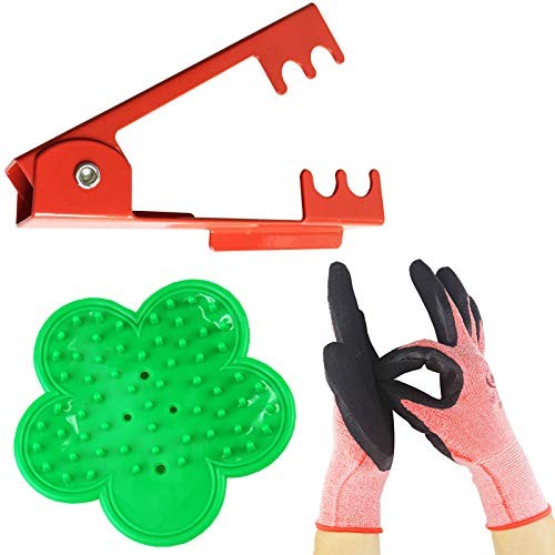 3PCS Professional Rose Leaf Thorn Stripper Kit Stripping Tool Thorn Remover