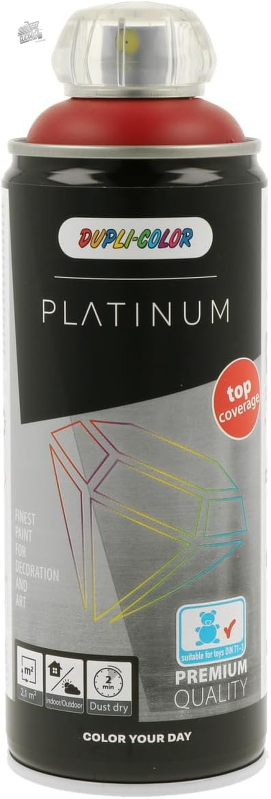 Dupli-Color Platinum Spray Paint RAL 3003 Matte Satin Ruby Red 400ml