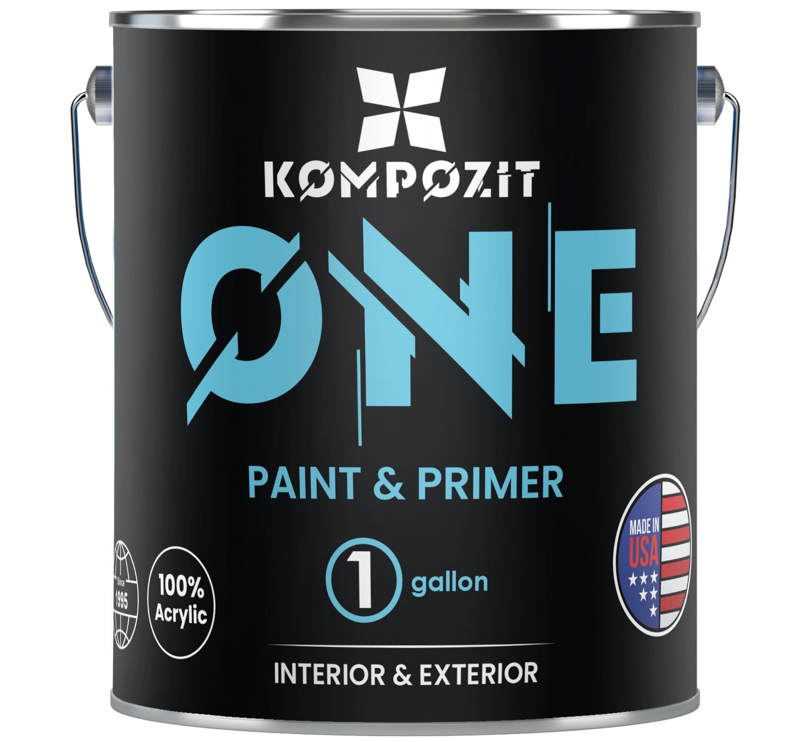 Kompozit ONE Ultra Cover Interior/Exterior White 100% Acrylic Paint & Primer for