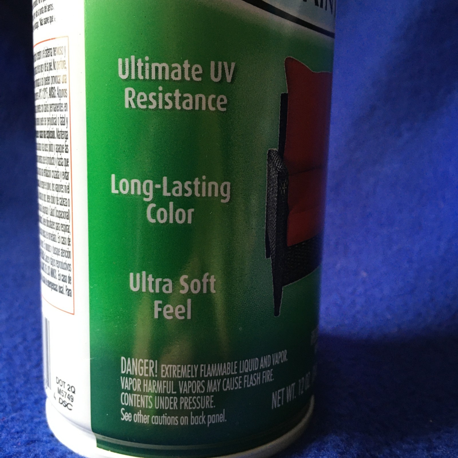 Rust-Oleum # 379554 Chili Red, Outdoor Fabric Spray Paint, 12 Oz (Pack of 1)