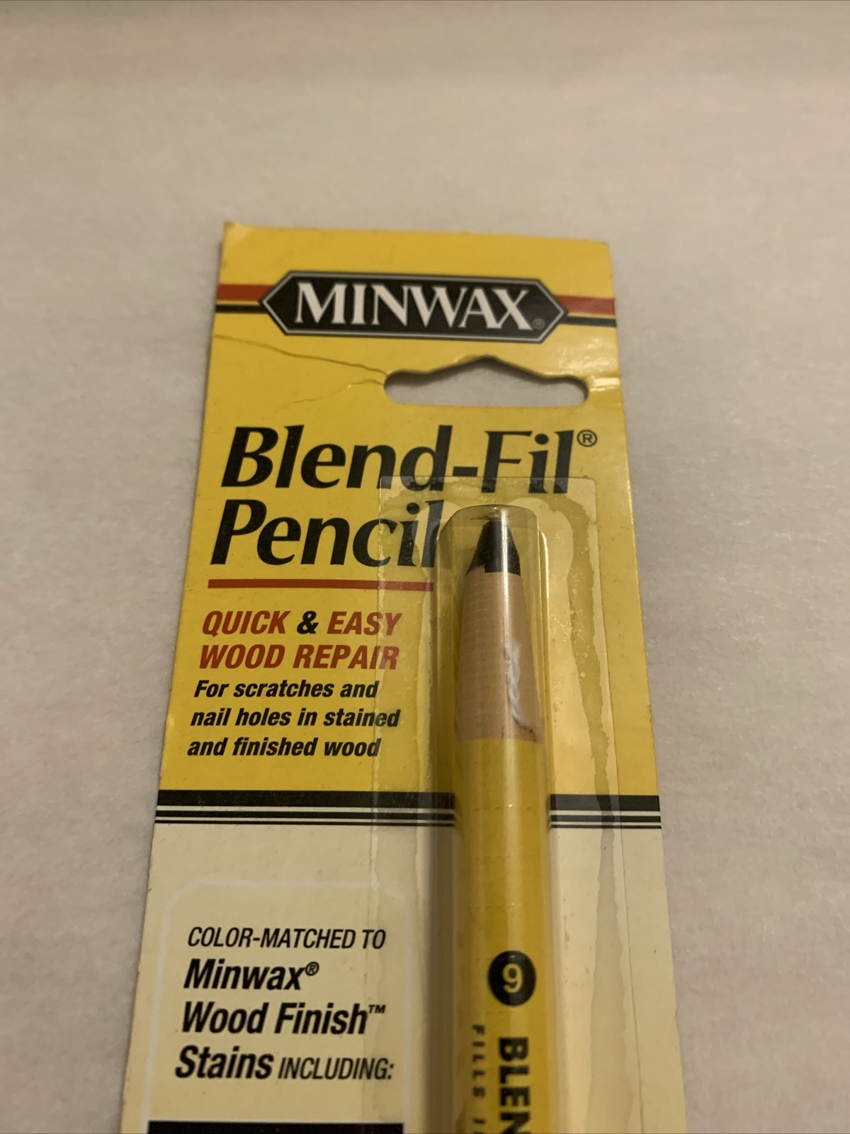 Minwax Blend-Fil Pencil #9 EBONY ~ Quick & Easy Touch-Up Wood Repair #T439000