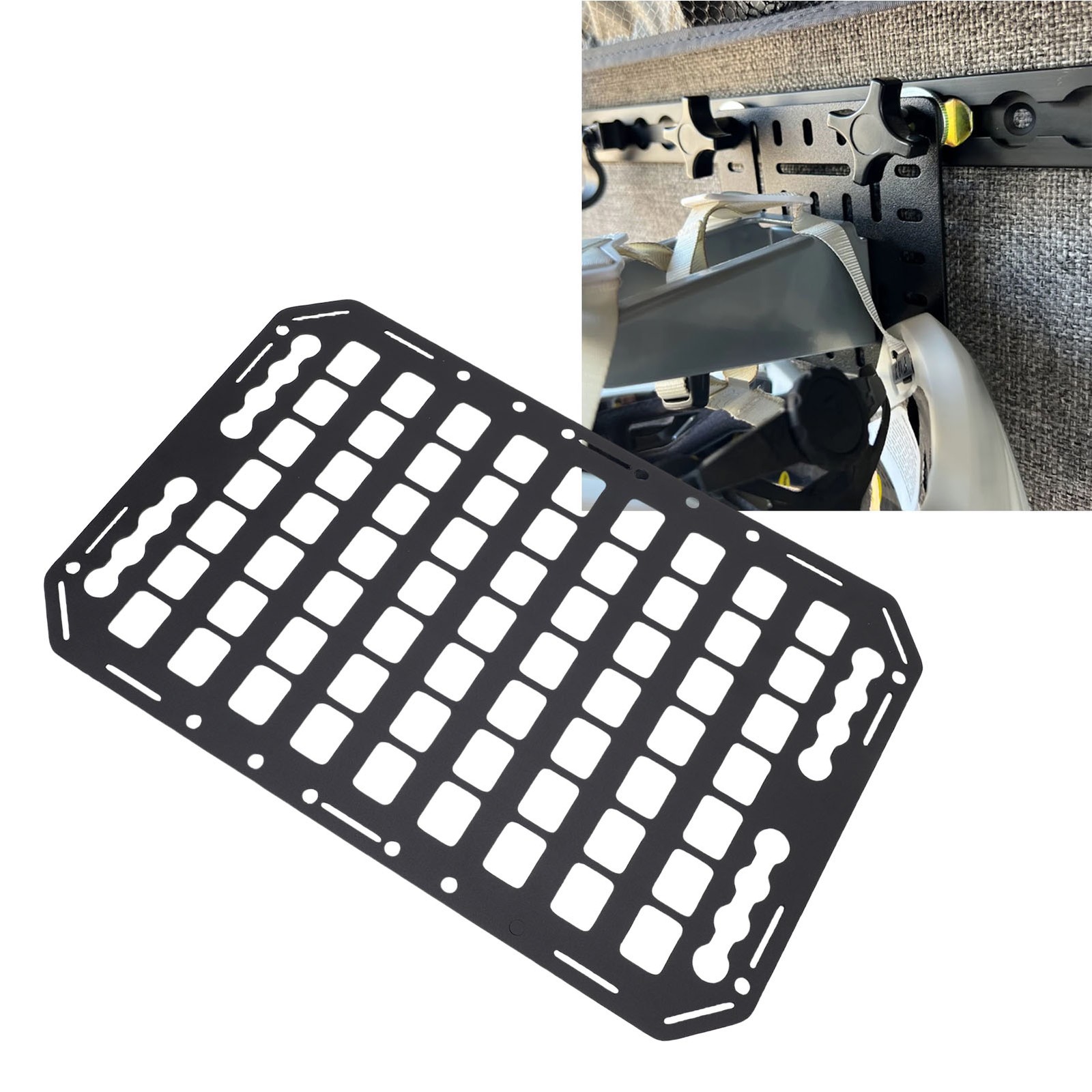 1pc Truck Bed Molle Panel Lightweight Organizer For Car SUV RV GZJN
